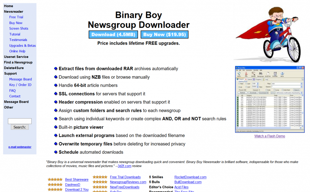 Binary Boy Usenet Review Planet Usenet